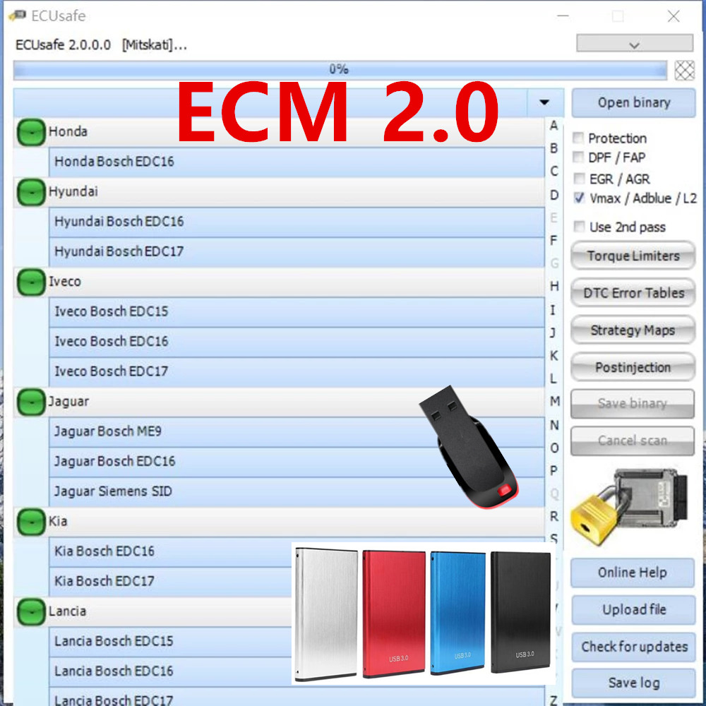 2025 Hot Selling ECUSafe 2.0 E - مراجعة Auto Repair Shop Diagnostics وسعره